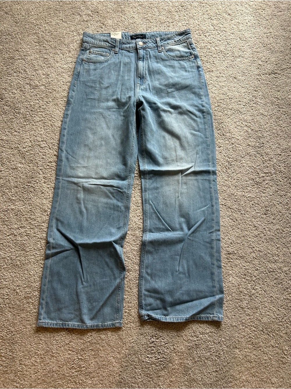 Women’s High Rise Wide Leg Blue Jeans